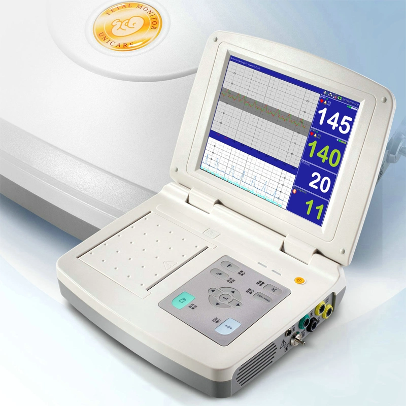 Medical Equipment 10.4inch Screen Fetal Heart Rate Monitor Ctg Machine with Bulit-in Printer