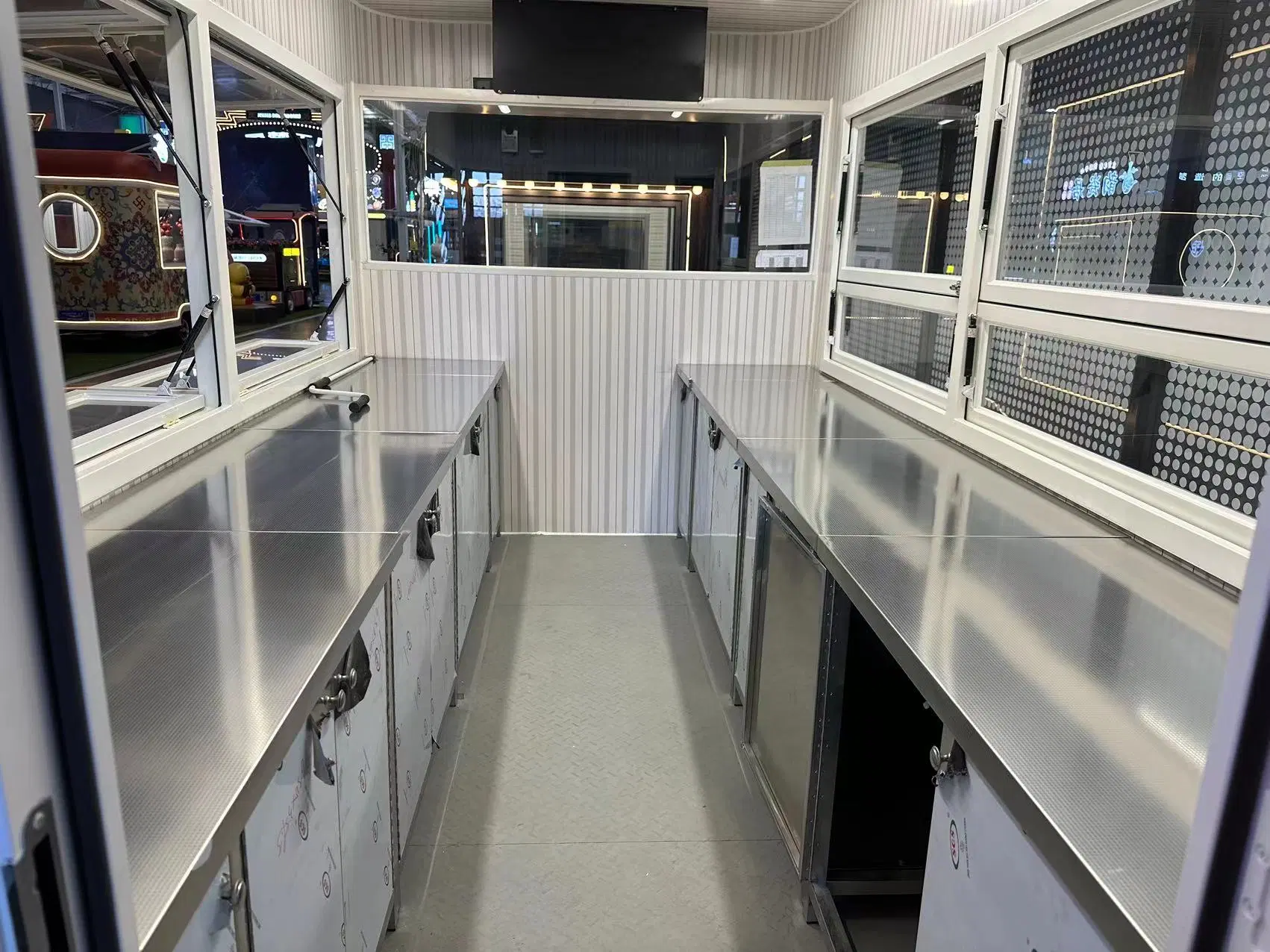 Jekeen Fabrik Edelstahl Food Trailer Kaffee Mobile Shop für Koreanischer japanischer Markt von Miko