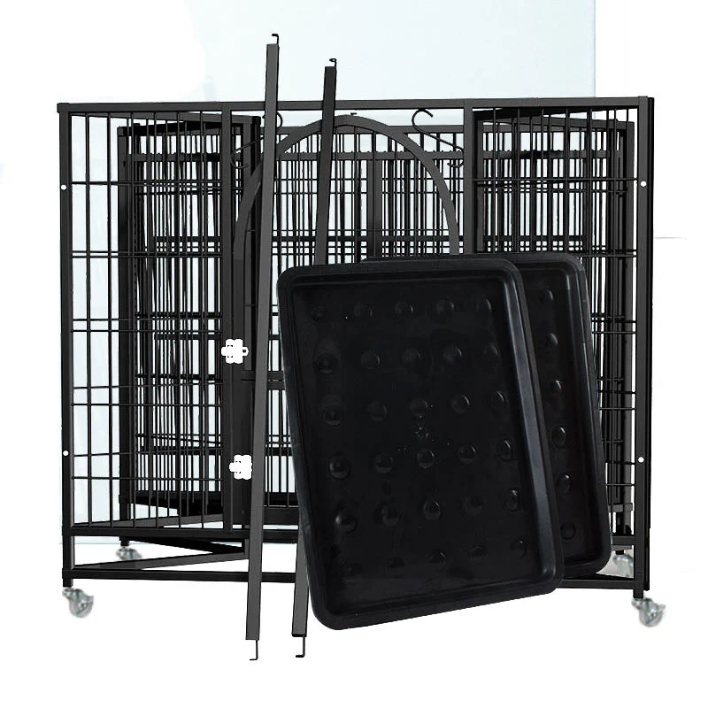 Wholesale Simple Pet Cages Indoor Outdoor Large Capacity Metal Mesh Wire Solid Dog Cage