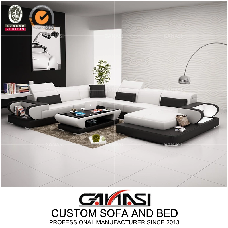 Современные европейские гостиная кожаный диван Дубаи мебель (G8002)