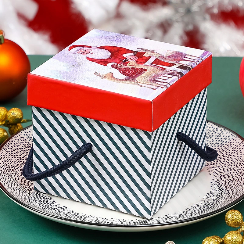 Wholesale/Supplier Luxury Christmas Gifts Package Paper Cardboard Box with Handle