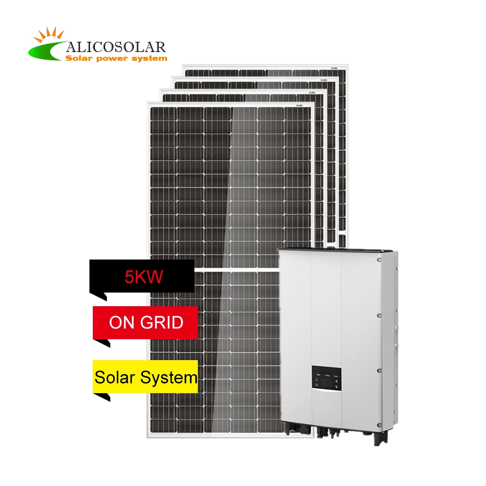 826 Complete Unit 4kw on Grid Solar System, Mini 3kw 4kw 5kw Solar System Home Cheap Price