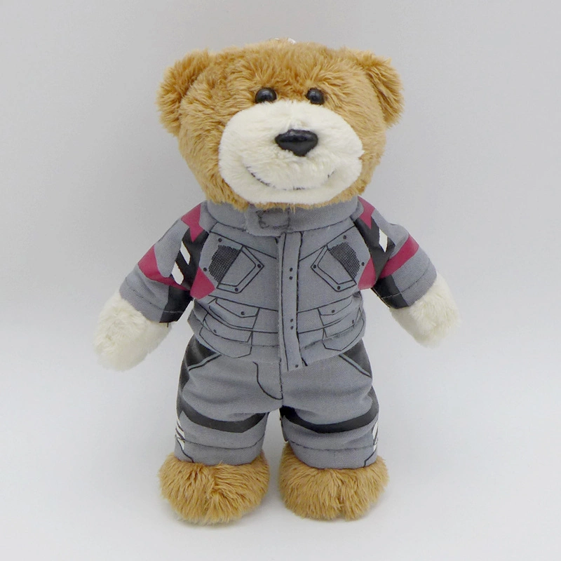 Commerce de gros uniforme personnalisé 12cm mignon farci animal en peluche Peluche ours de trousseau