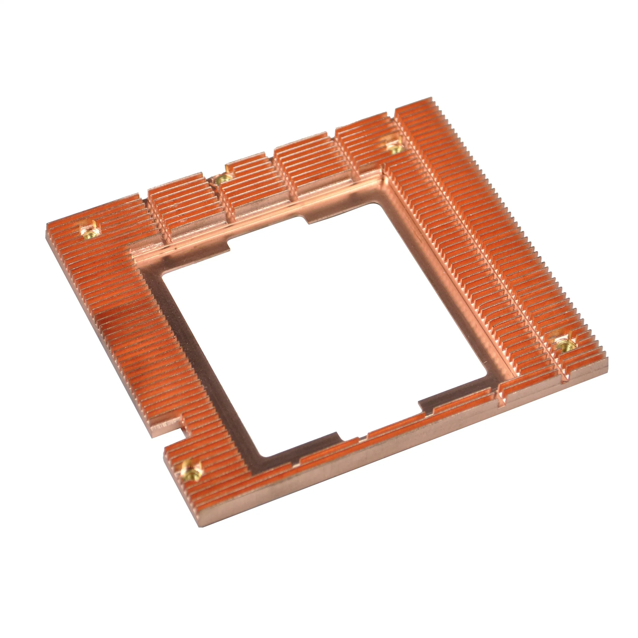 Custom High Precision CNC Machining Skiving Copper Heatsink