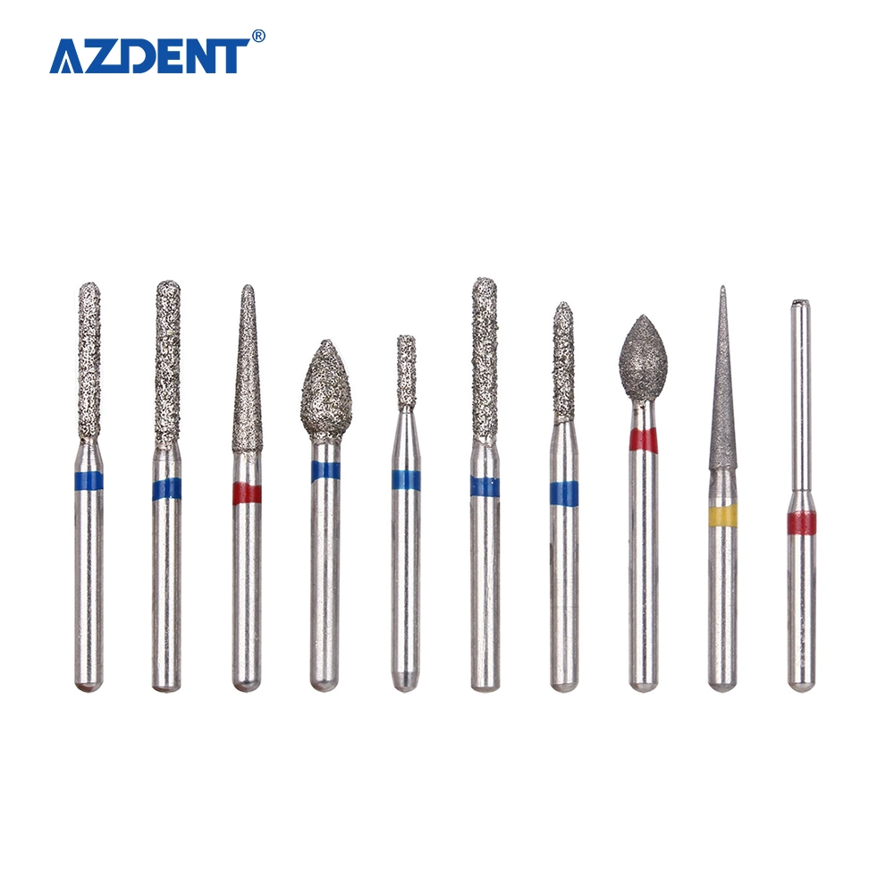 Azdent Dental Diamond Bur Fg Crown Preparation Anterior Teeth Kit