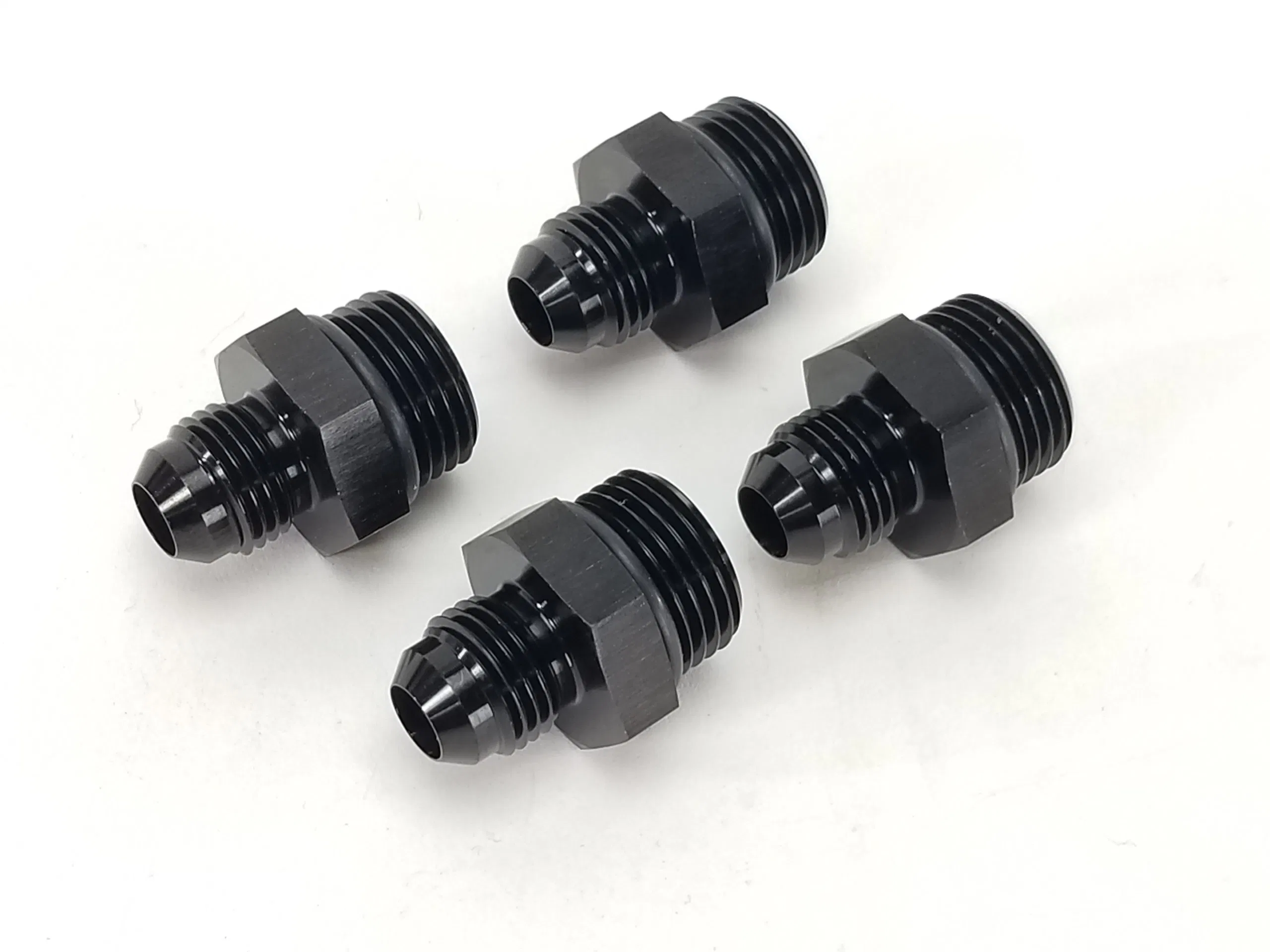 Billet Aluminum CNC Machined Male to Female Fuel Pressure Gauge Thread Adapter Fuel Rail Fitting