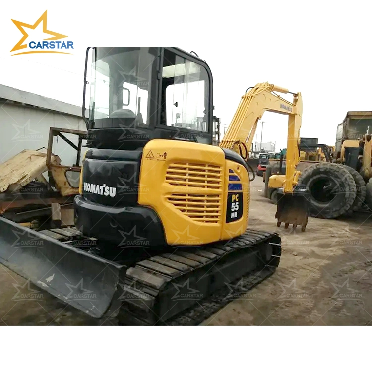 الحفار الصغير المستخدم Komatsu PC55 MR -2 الحفار الصغير طن واحد