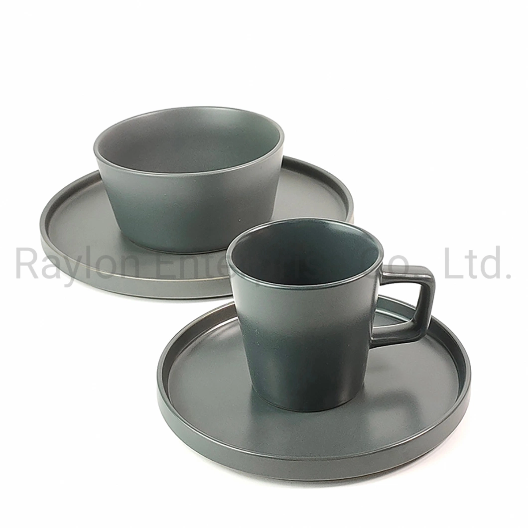 Großhandel/Lieferant Beliebte Großhandel/Lieferant Keramikplatten Sets mit Keramik Schüssel und Cups Set