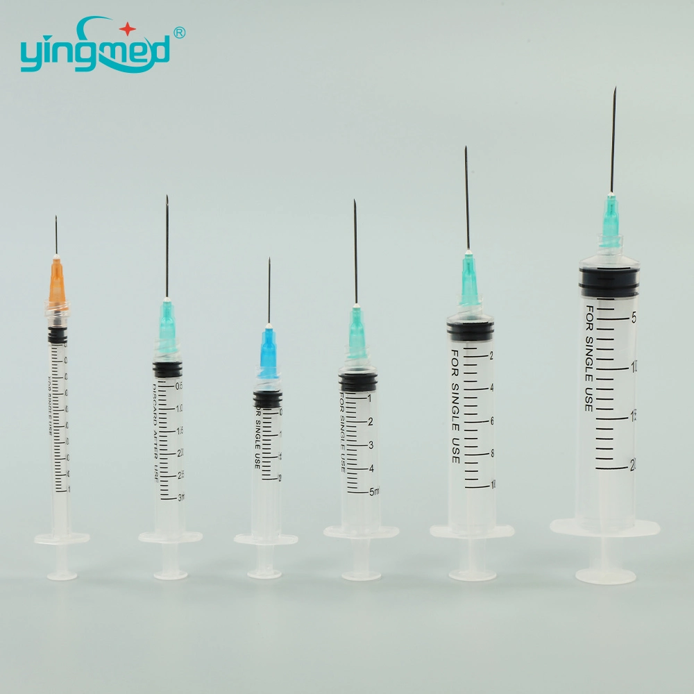Medical Plastic Disposable Medical 1ml 3ml 5ml 10ml 20ml Syringe 1cc 3cc 5cc 10cc 20cc Syringes with Needle