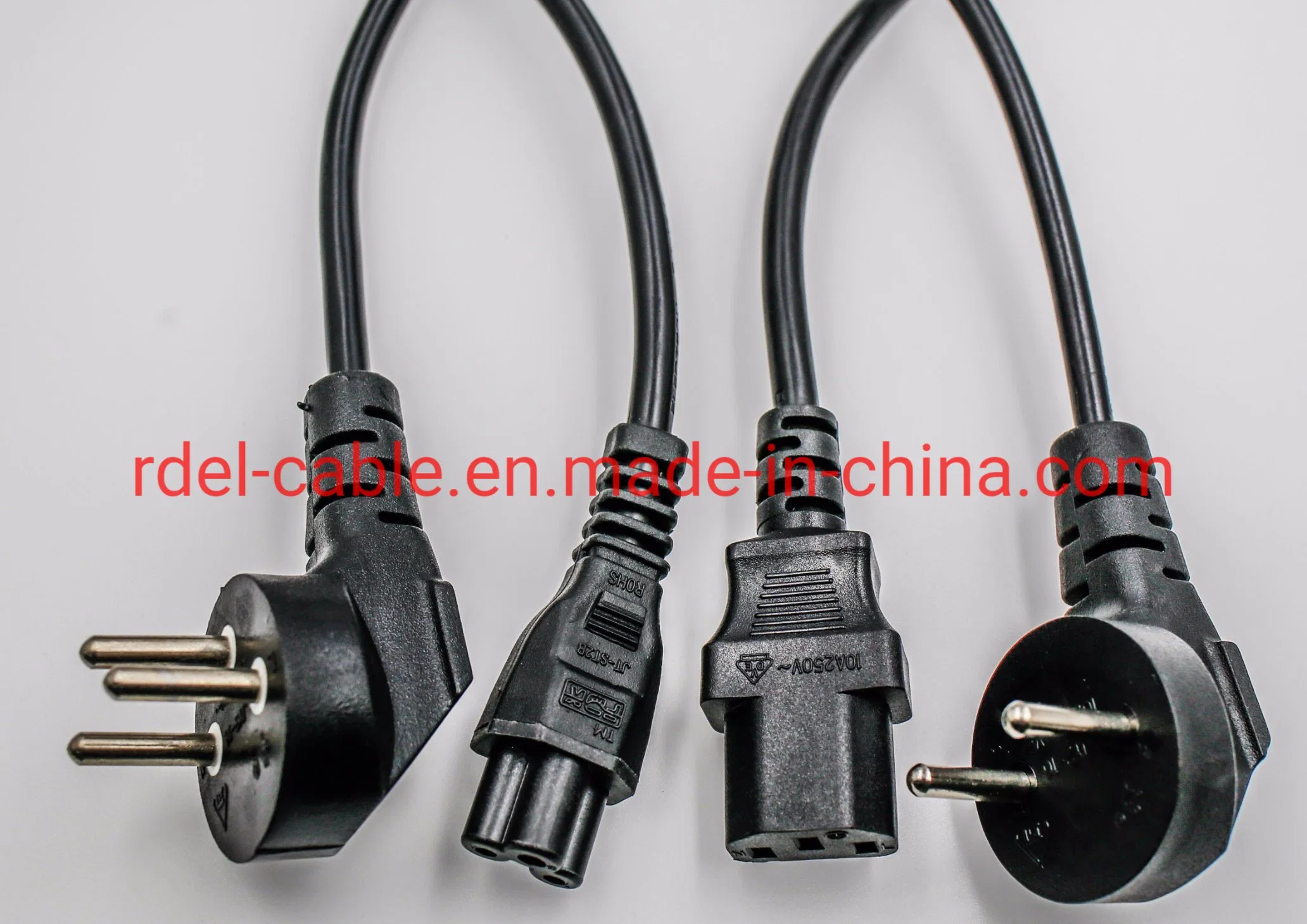 3 Pins Denmark Power Cables Sets with IEC 320 Connector