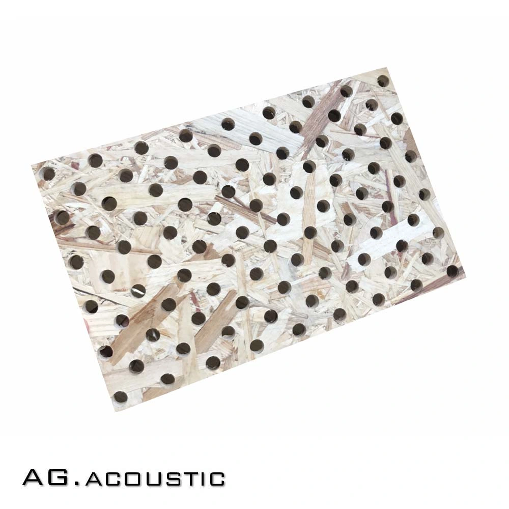 AG. Acoustic Nature Veneer Surface Wooden Timber Grooved Perforated Slotted Acoustic Panel