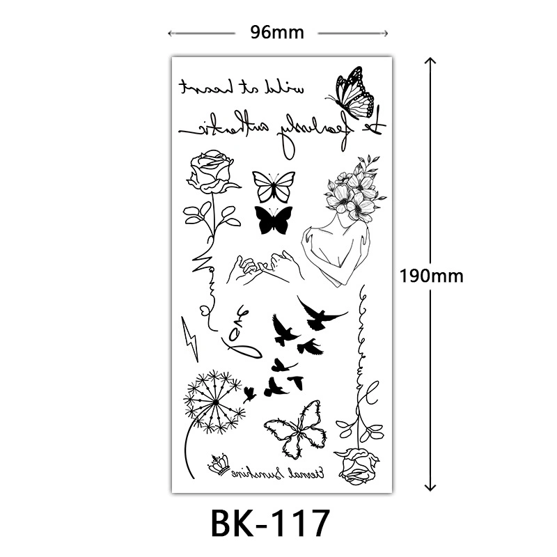 Top-Level High quality/High cost performance Fashionable Matte Waterproof Tight Body Tattoo Stickers