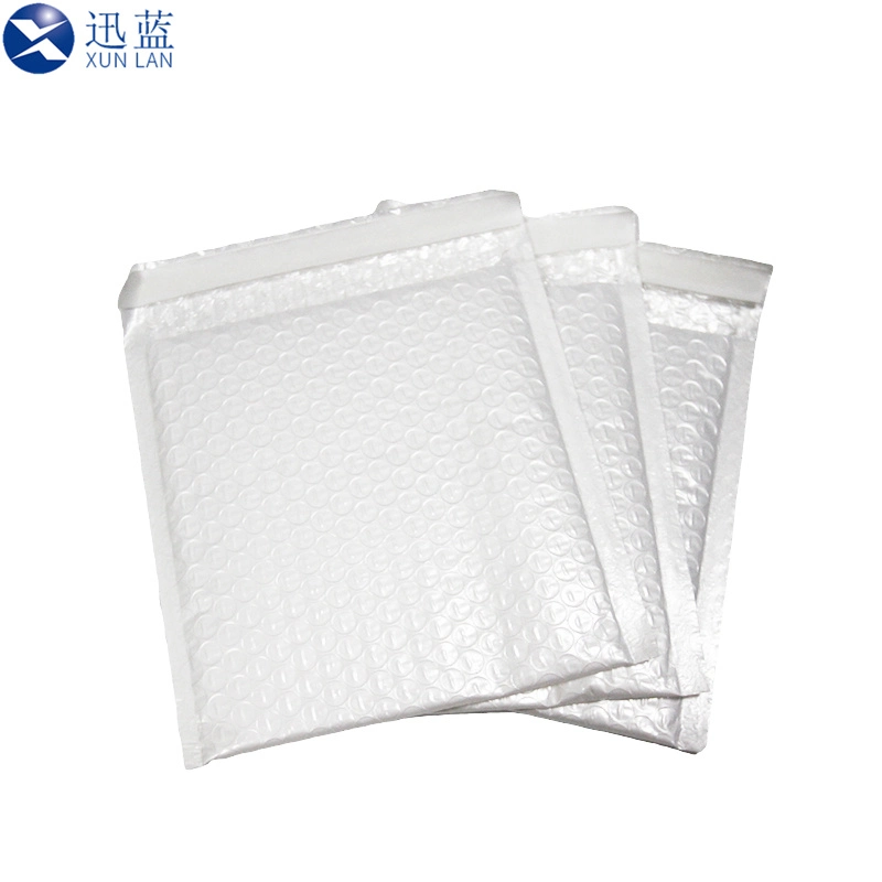 Weiße Perlized Membran LLDPE/LDPE Bubble Bags für stationäre Kleiderbücher Bleistift Kosmetik