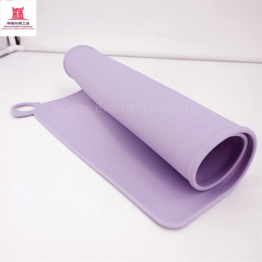 Custom Silicone Mat, Insulation Dish/Bowl Placemat, Dining Table Mat, Purple