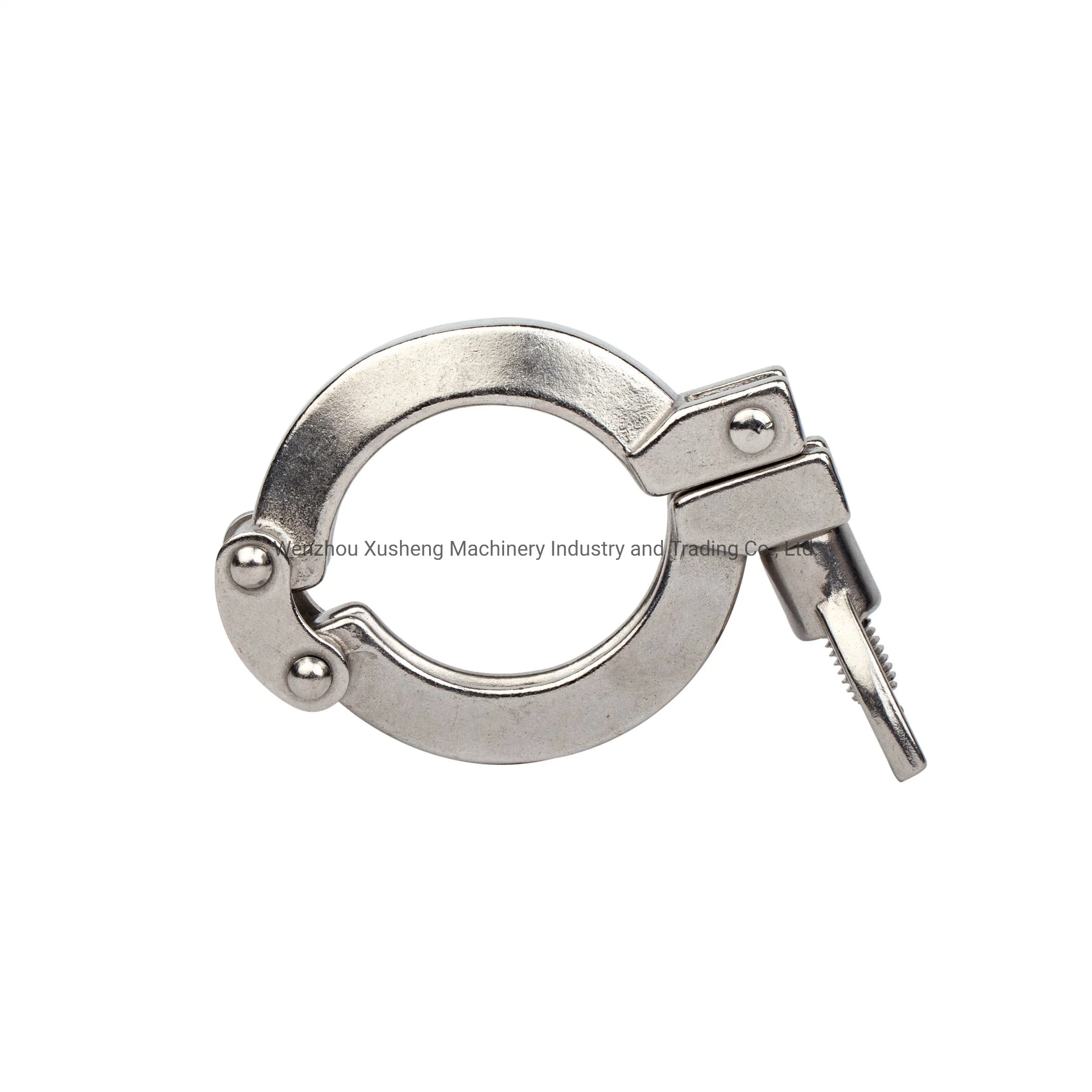 304 Sanitary Stainless Steel Double Pins Pipe Clamp