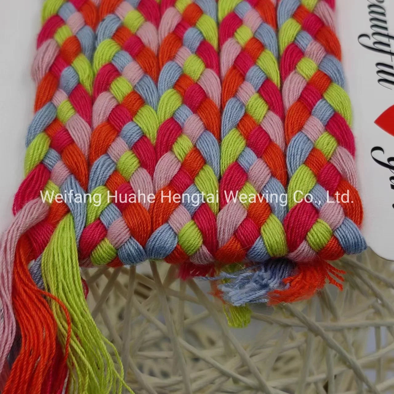 Wholesale/Supplier High-Quality Colored Braided Rope Clothing Accessories