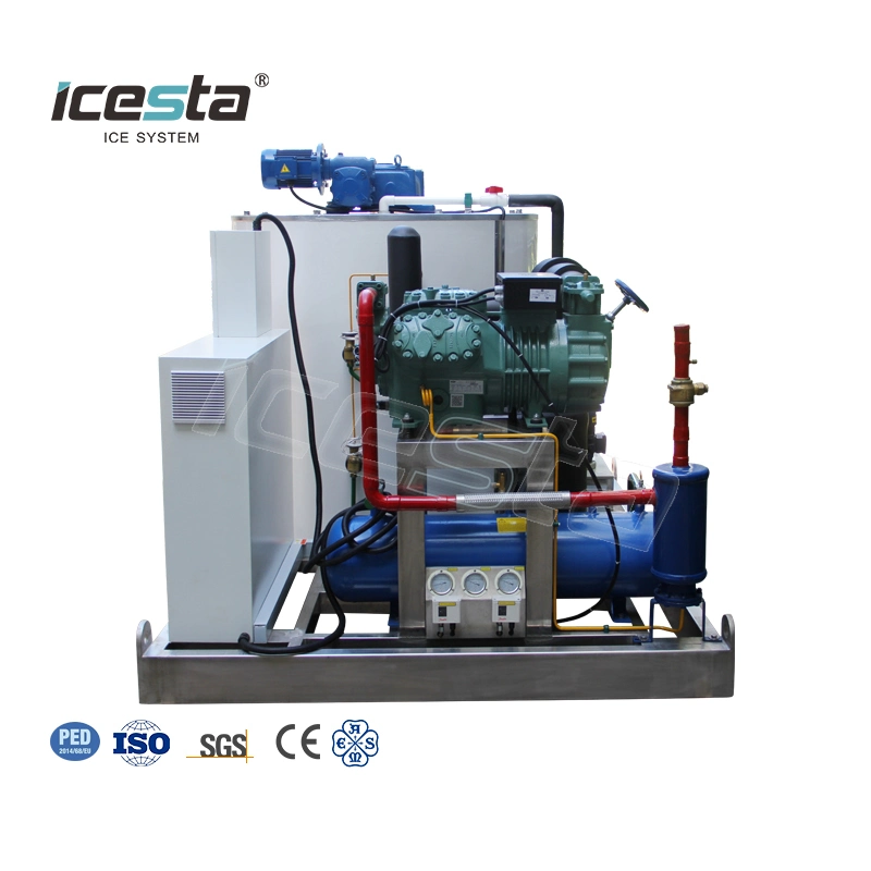 Icesta Customized Automatic Energy-Saving High Productivity Long Service Life 8 Ton Ice Flake Machine