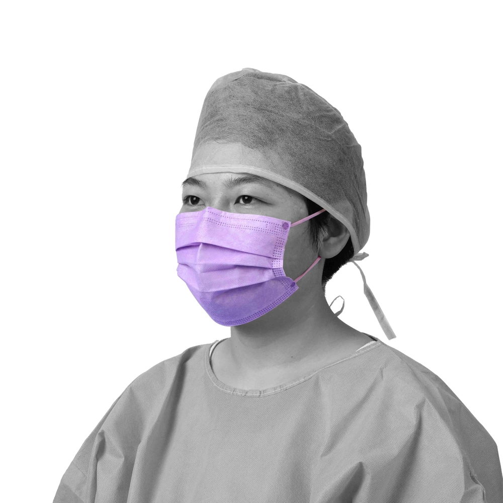 Surgical/Type Iir/Medical/Protective/Safety/Nonwoven 3ply/4ply Disposable Face Mask with Elastic Ear-Loops/Tie-on