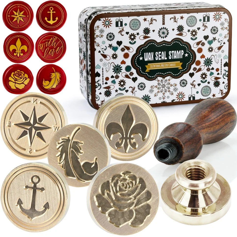 Ancient Classical Design Special Cool Office Supply Wax Seal Stamp Set