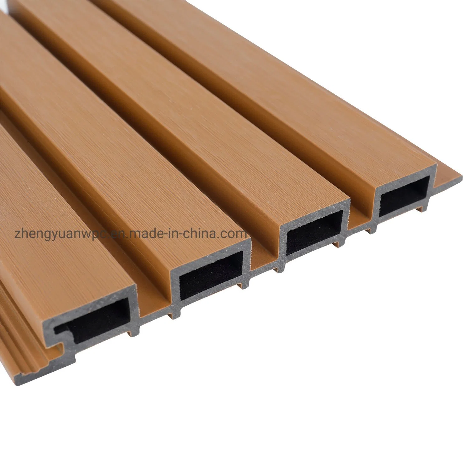 Flame Free Interior WPC Cladding/Ceiling Panel Wood Plastic Composite Fluted Wall Panel