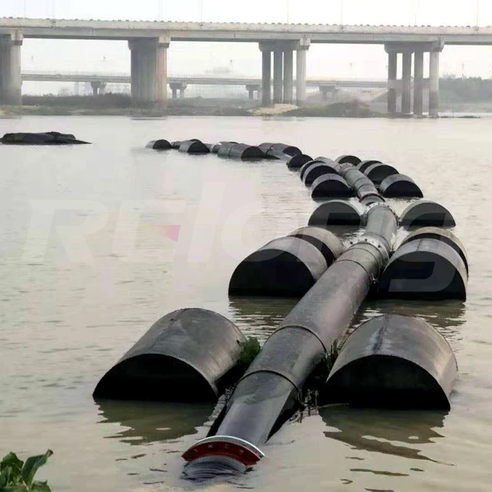 خرطوم مطاطي من الصين Dredge مع تركيبات مقاومة للتآكل خرطوم مطاطي