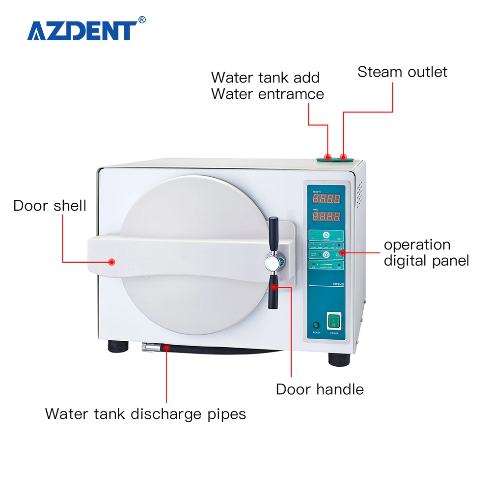 Stérilisateur électrique à autoclave dentaire de type table certifié ce