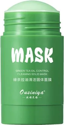 Green Tea Oil Control Cleansing Solid Mask Remove Blackhead Acen Facial Mask