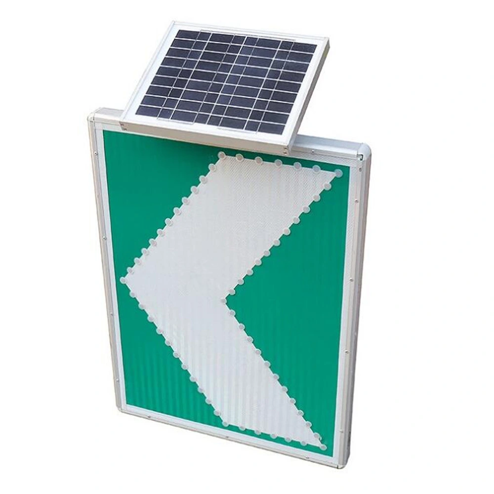 Solar Safety Road Signal LED Board Sign Lamps LED Warning Traffic Sign