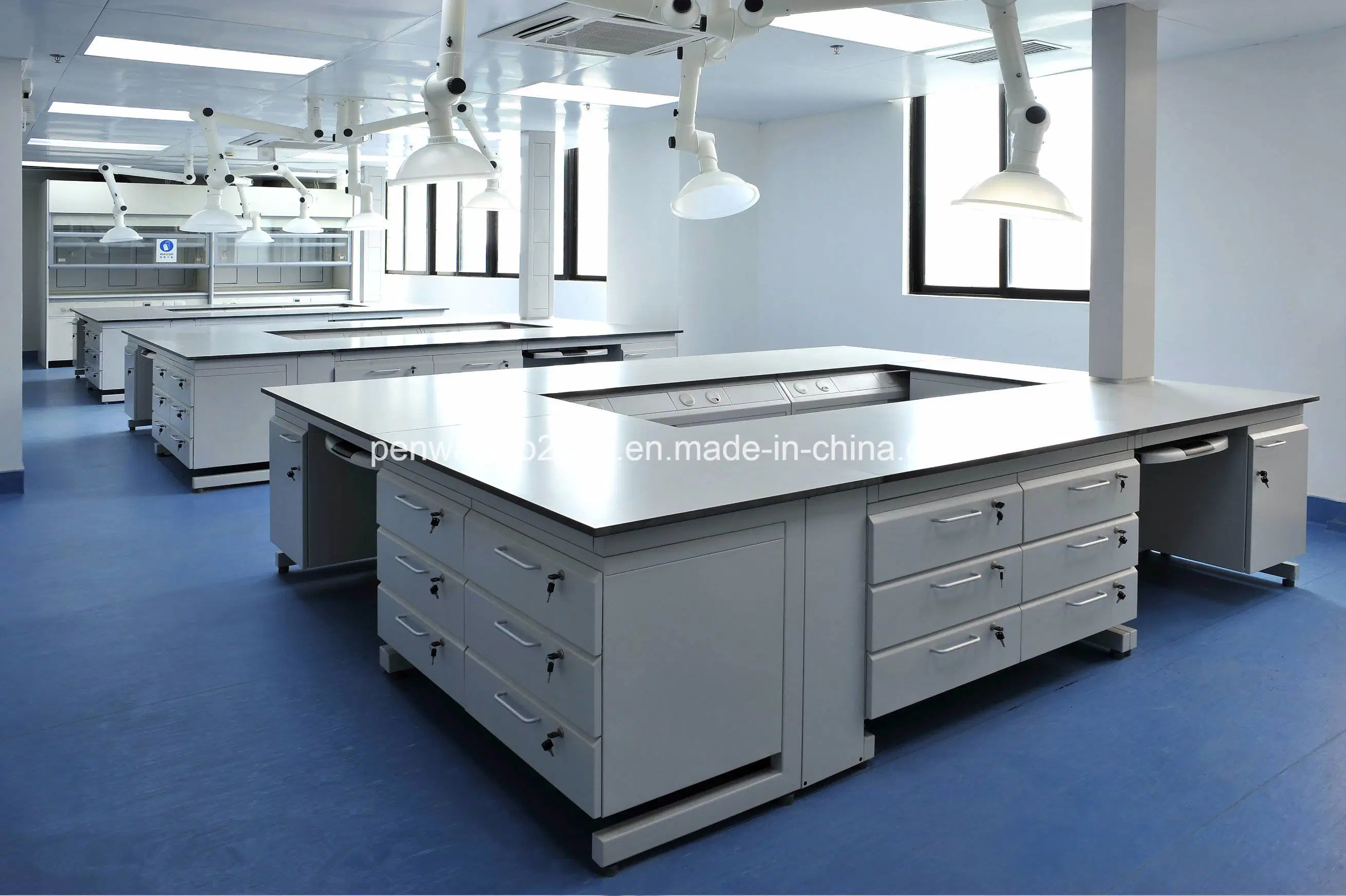 Durável resistente a químicos Química física do Mobiliário de laboratório ciência bancada de laboratório