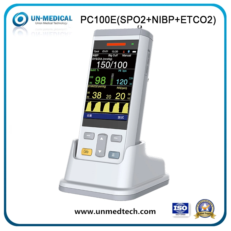 ISO CE Union Medical PC100E Portable ETCO2 Monitor de signos vitales con precio competitivo