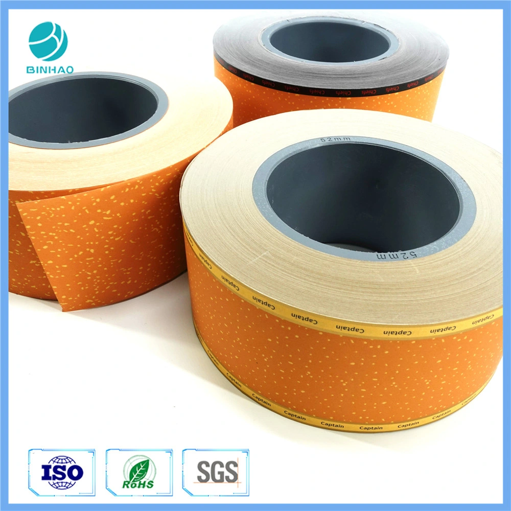 62mm Cigarette Making Yellow Cork Paper Customize