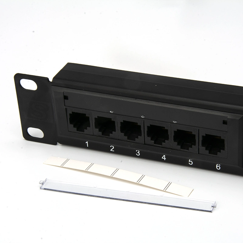 Hot Style UTP Patch Panel 24 Port CAT6 Connector with Keystone Jack