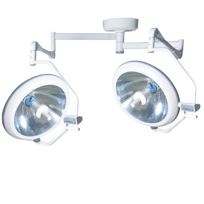 Cold Shadowless Halogen Ceiling Double-Head Medical Operating Room Surgical Light