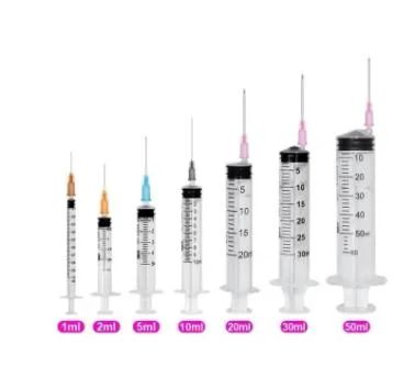 Disposable Syringe with Needle, Luer Lock or Without Needle Luer Slip or Luer Lock