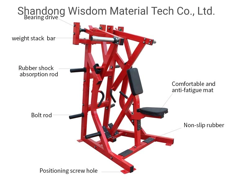 Commercial Gym Equipment Hammer Strength Plate Loaded Machines Muscle Training ISO-Lateral Low Row