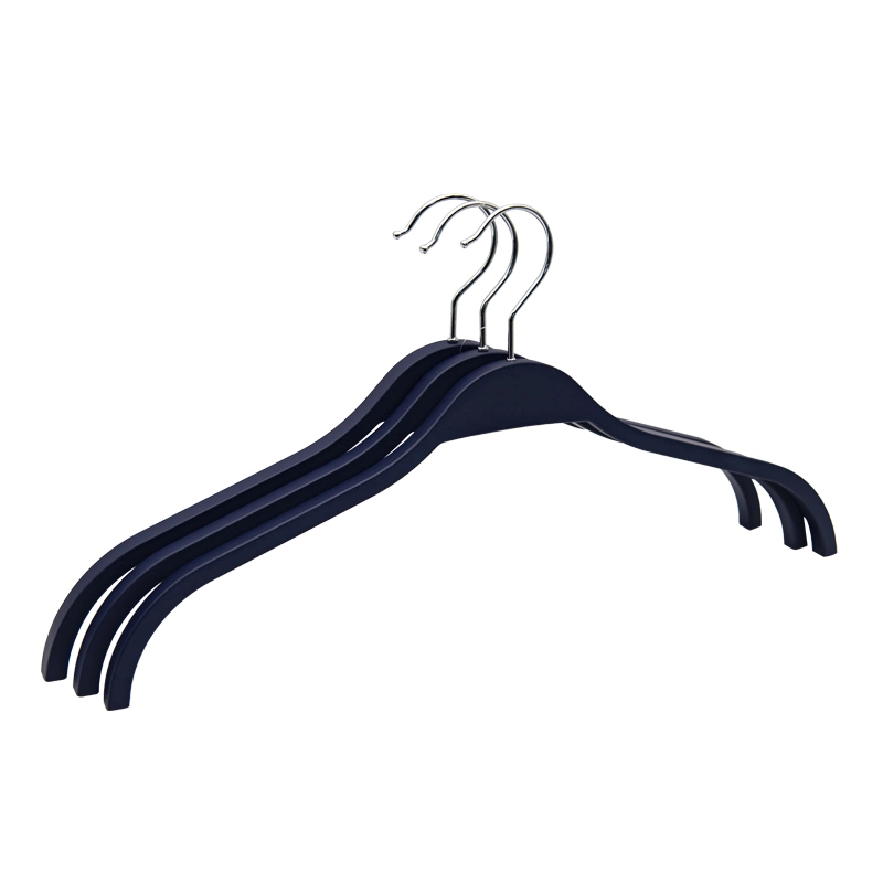 Eoncred Supplier Non Slip Hanger Black Plastic Hangers with Custom Logo