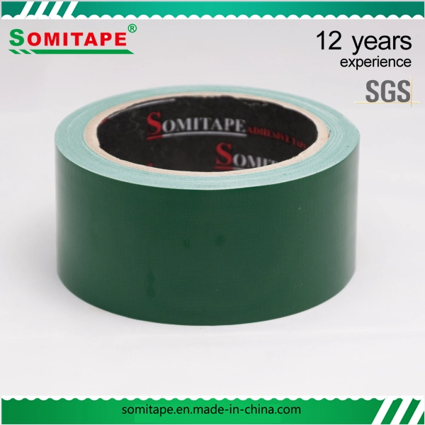 Sh318 High Adhesive Green Fabric Tape/Stationery Tape for Fixing Somitape