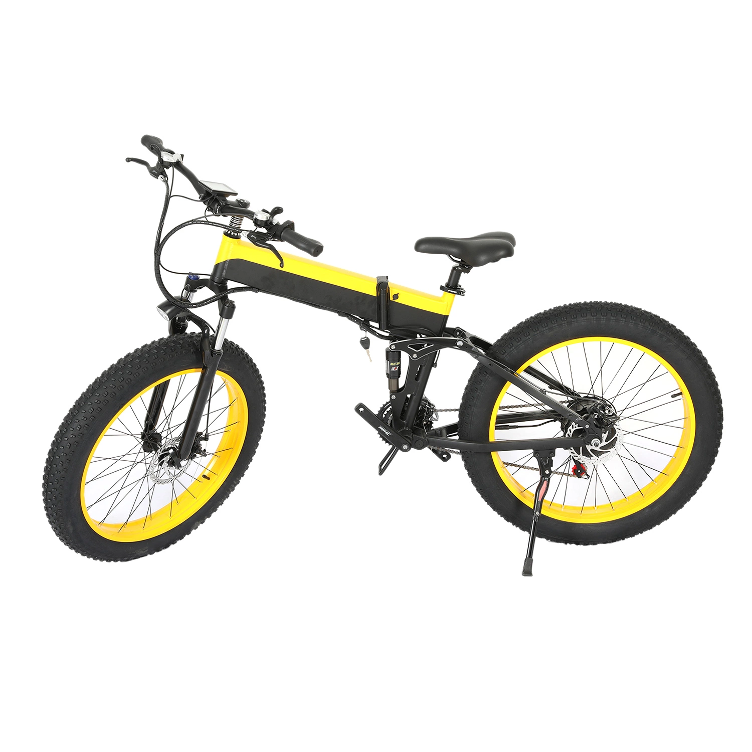 26inch Light Folding Bike Electric City Bicycle Electric Mountain Bike Vehicle Bicycle with 500W Brushless Motor 36V 8ah Battery Electric Vehicle Dirt Bike