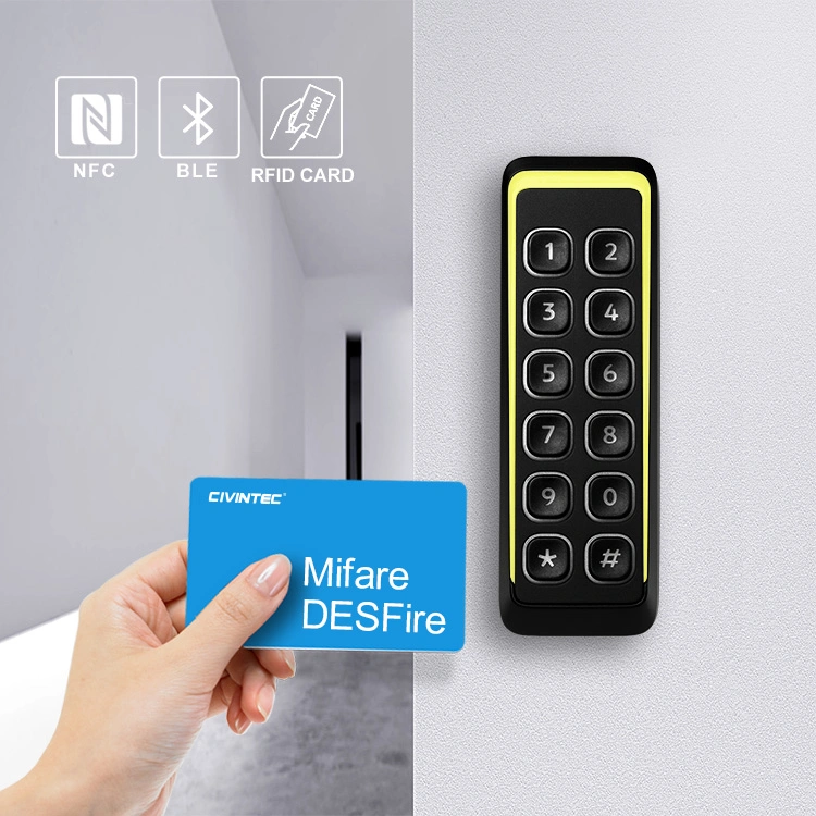 IP65 Tarjeta RFID de acceso independiente para control de acceso de puerta impermeable Sistema teclado RFID máquina de control de acceso