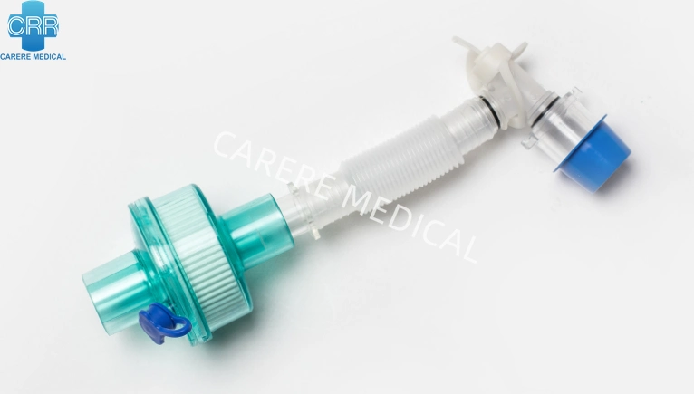 Medical Products Catheter Mount with Hmef Filter Use on Disposable Ventilator Anesthesia Breathing Circuit Hospital Equipment Michine