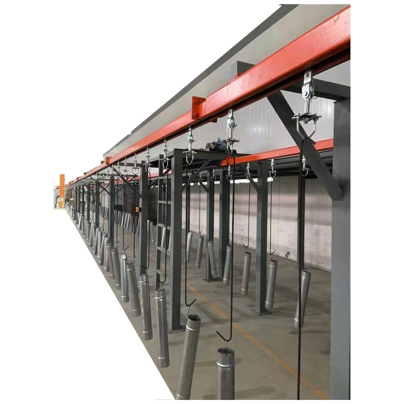 Full Automatic Powder Coating Line for Spray Painting Metal Furniture with Gas Oven and Reciprocator Machine