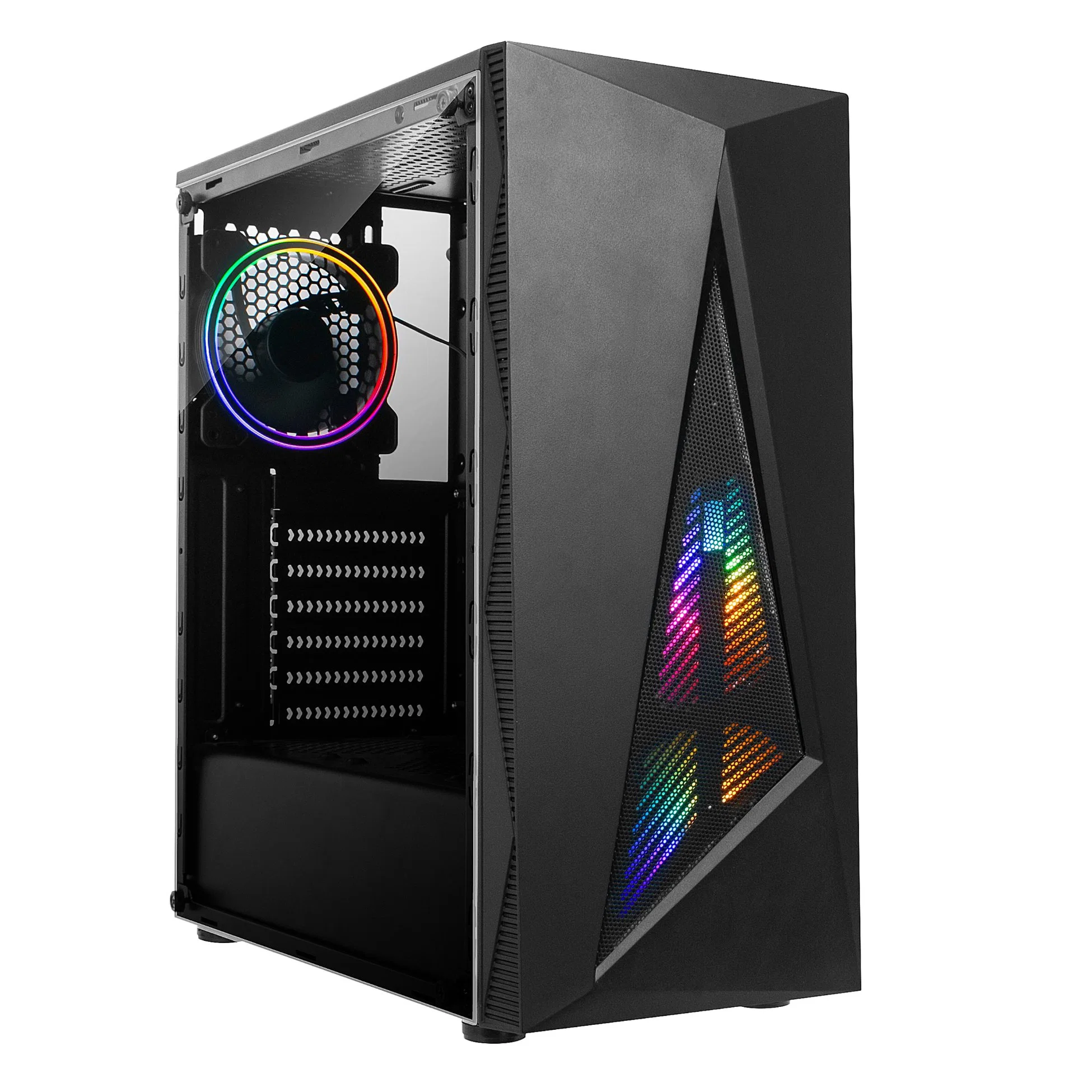 La moda Cool desktop de PC de torre ATX caso juegos de ordenador con bonitos LED