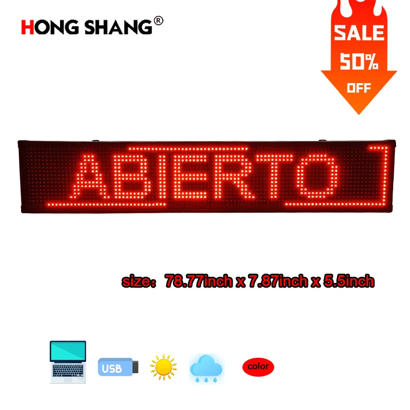 Indoor and Outdoor Module Shop Taxi Rolling Information Board LED Signboard Advertising Products