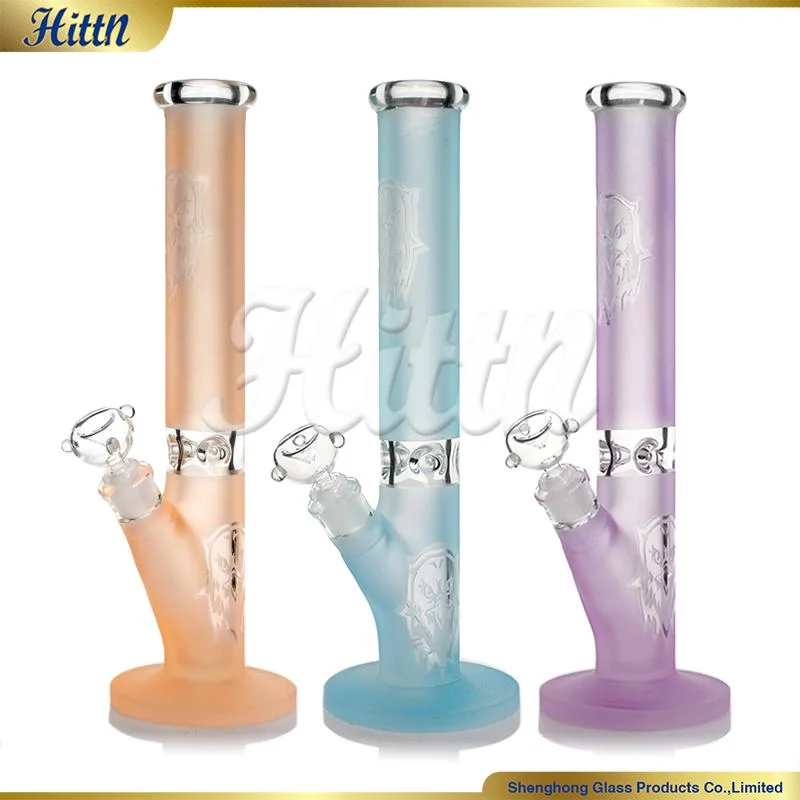 15.6 Inches High Borosilicate Sandblasted Smoke Pipe Electric Hookah Glass Smoking Pipe Sweet Puff Pipe