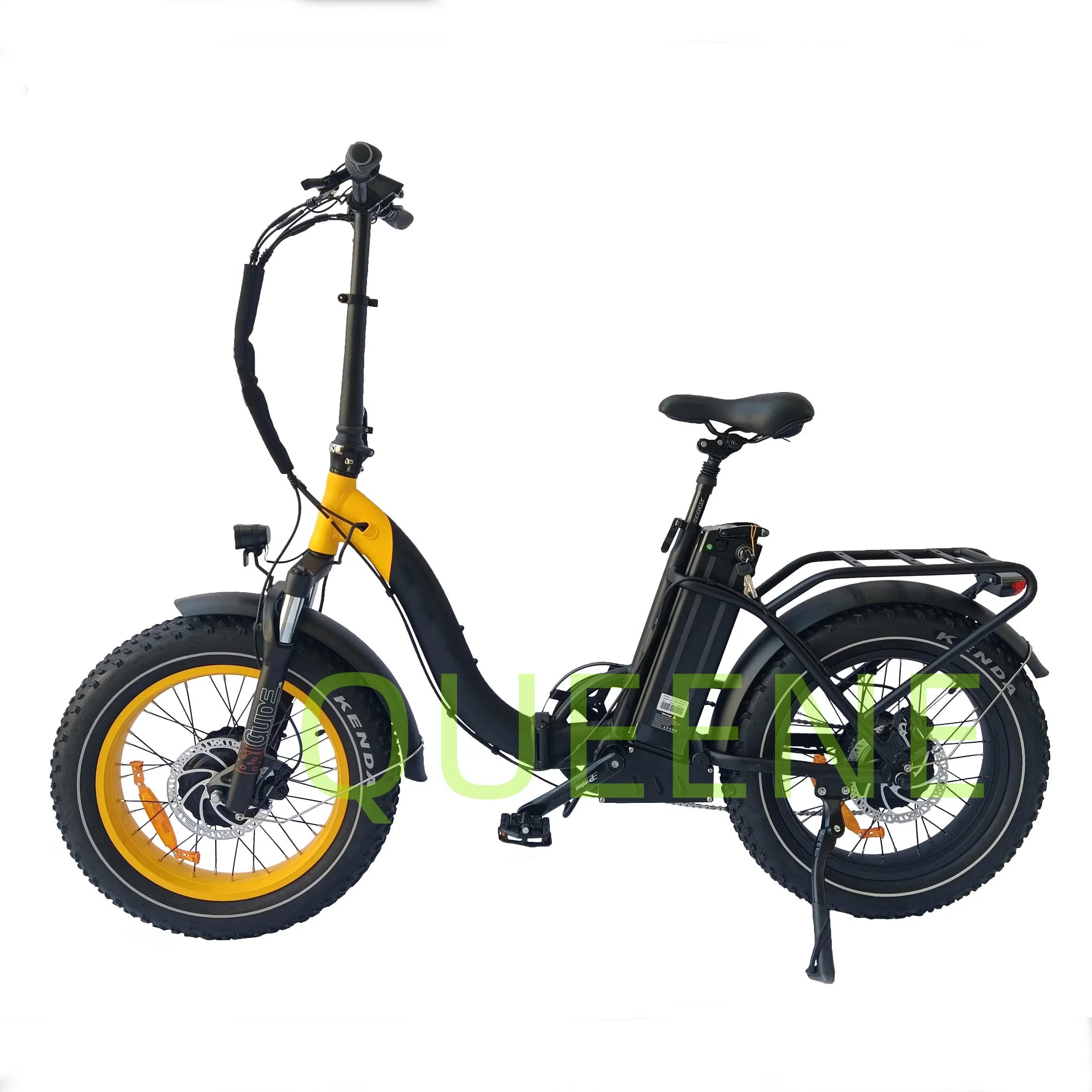 Queene/20 Inch Fat Tire Super Speed Double Motor E Bike Folding Vintage Electric Bicycle