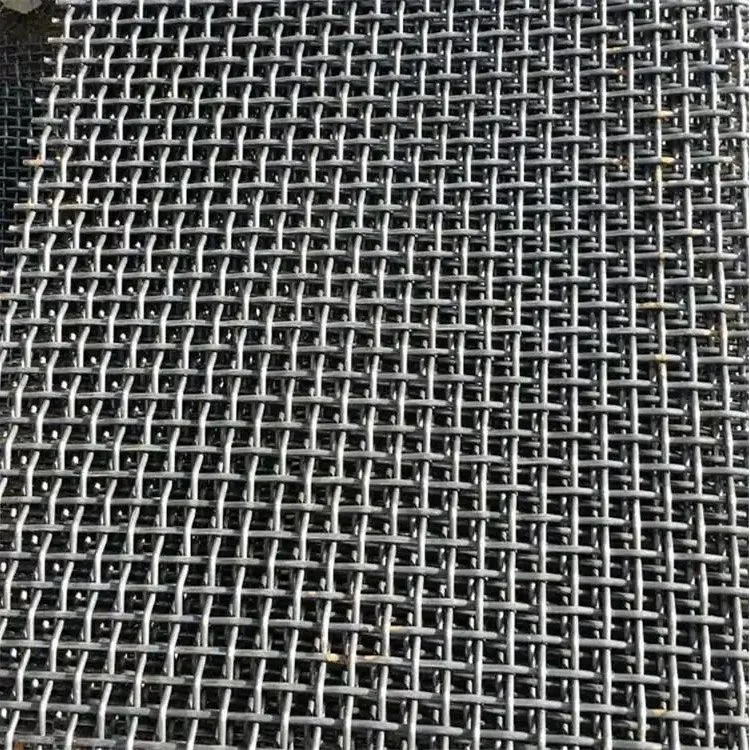 High Tensile Iron Wire Square Hole Crimped Mining Screen Mesh