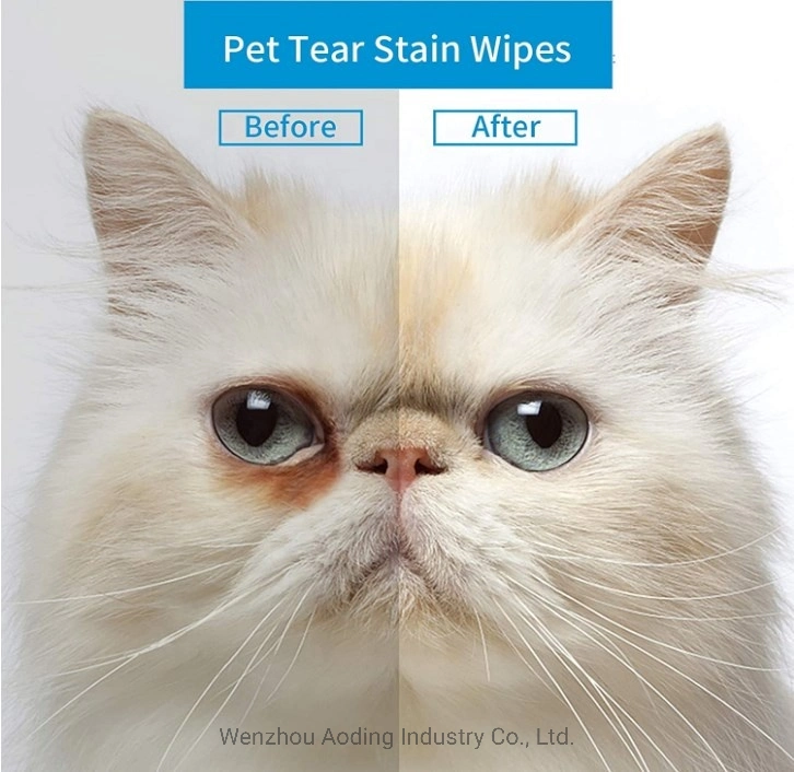 Custom Eliminate Bacteriostasis Remove Tear Stain Pre-Moistened Puppy Pads for Eye Cleaning