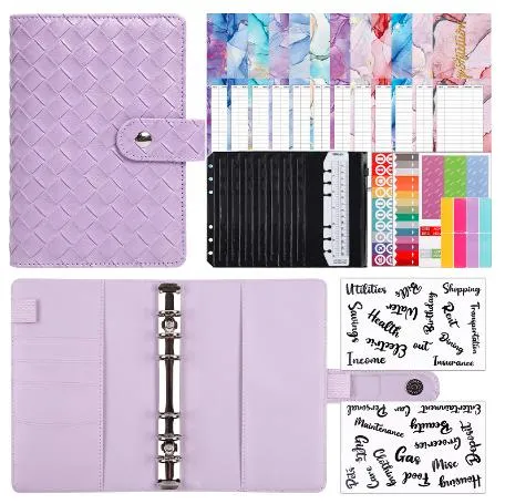 A6 Ring Binder for Card Zipper Envelopes as Photo Card Money Binder Organizer