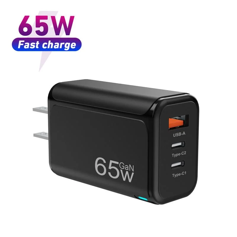 65W GaN Ladegerät Pd 65watt Travel Chargers Multi-Funktion transparent Ladeadapter Für Pd