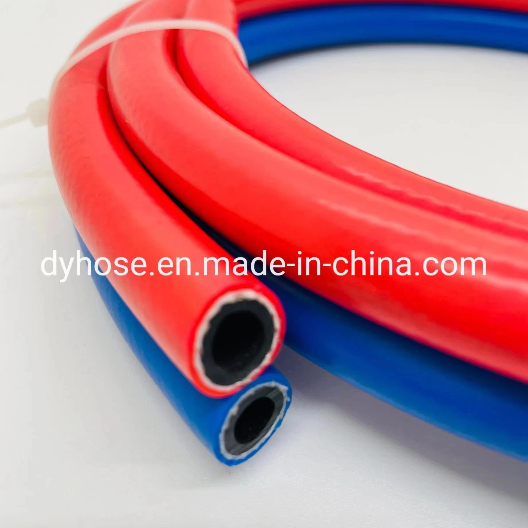 Flexible de caucho de PVC de alta presión neumática de trenzado de aire compresor de aire del manguito de tubo de gas